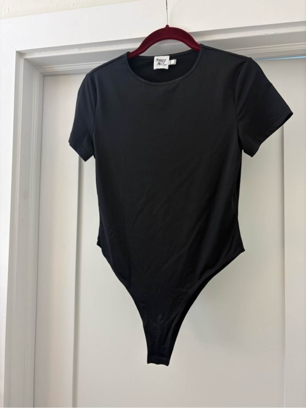 Princess Polly Black Short Sleeve Bodysuit